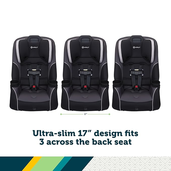 Safety 1st Crosstown Slim All-in-One Convertible Car Seat, City Storm