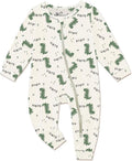 Jimonda Baby Girls Boys Footless Pajamas,Rayon From Bamboo Pjs 2 Way Zipper Long Sleeve Soft Sleeper,Infant Tie-dye Romper