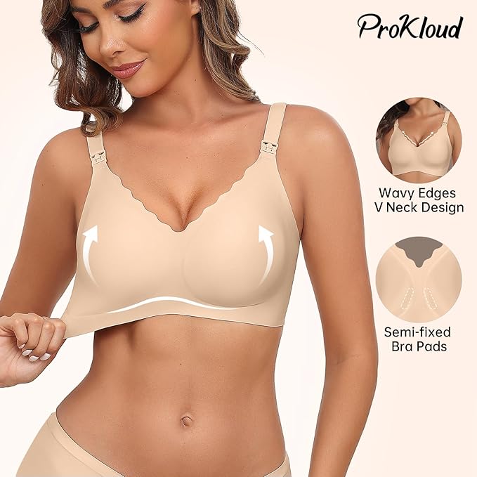 Nursing Bras for Breastfeeding Seamless Supportive Maternity Bras Women Comfort Pregnancy Sleep Bralette