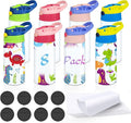Kids Sublimation Tumbler,8 PACK 12oz Stainless Steel Sublimation Sippy Cup,Double Wall Insulated Kids Tumbler with Handle,Spill Proof lid,Shrink Films,Silicone Bottoms,for Water,Drinks