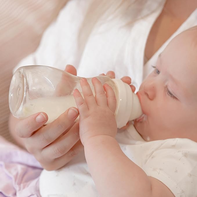 Minbie 9 - Months + Breastfeeding Baby Bottle - Anti Colic & Reflux, PPSU BPA Free