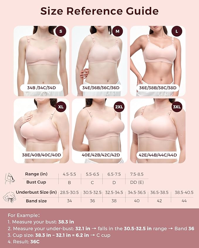 Momcozy 4-in-1 Hands-Free Pumping Bra with Cooling Fabric & Jelly-Strip Support, Nursing & Breast Pump Bra for All-Day Wear