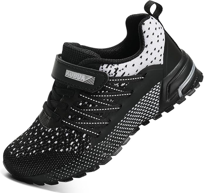 KUBUA Kids Sneakers for Boys Girls Running Tennis Shoes Lightweight Breathable Sport Athletic