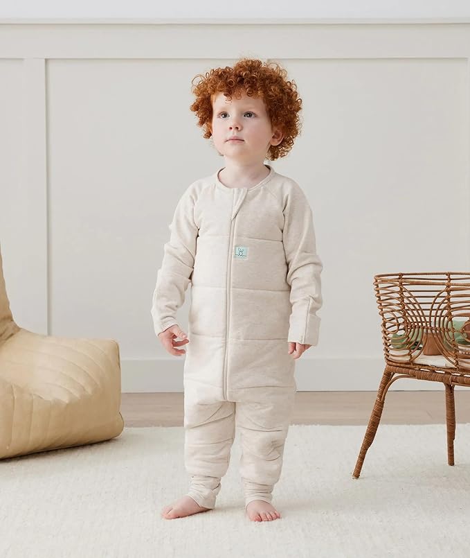 ergoPouch 1.0 TOG Sleeping Bag – Breathable, Cozy Sleepwear for Boys and Girls (2-3 Years, Oatmeal Marle)
