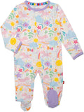 Magnetic Me Girls Modal Magnetic Baby Footie Pajamas | Silky Soft Modal Fabric | Baby Sleepers Available Sizes PRE - 24M