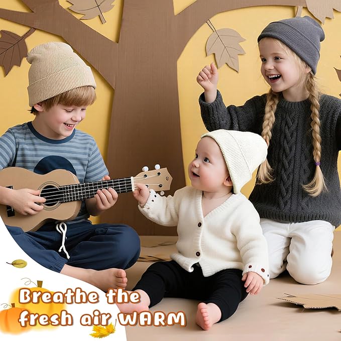 ZOORON Toddler Beanie Baby Boys Girls Beanies Kids Winter Hats Children Knit Warm Caps Soft Ski Hat