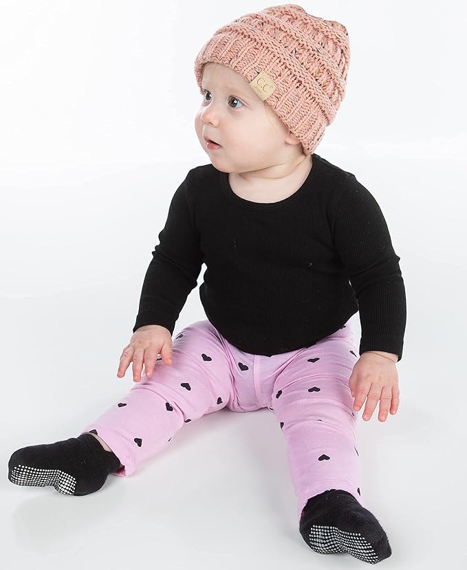 Funky Junque Baby Winter Hat – Cute Newborn Hats, Cozy Warm Infant Beanie, Soft Knit Stocking Stuffer for Babies 0–12 Months