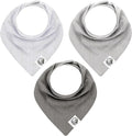 3 Pack Baby Bibs for Boys & Girls | Cotton, Absorbent Drooling & Teething Bib | Thick, Adjustable Snap-on