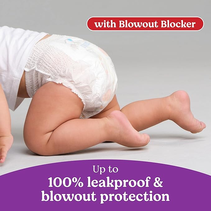 Huggies Size 6 Baby Diapers, Little Movers HuggFit 360° Baby Diapers with 360° Waistband, Size 6 (35+ lbs), 104 Count (2 Packs of 52), Packaging May Vary