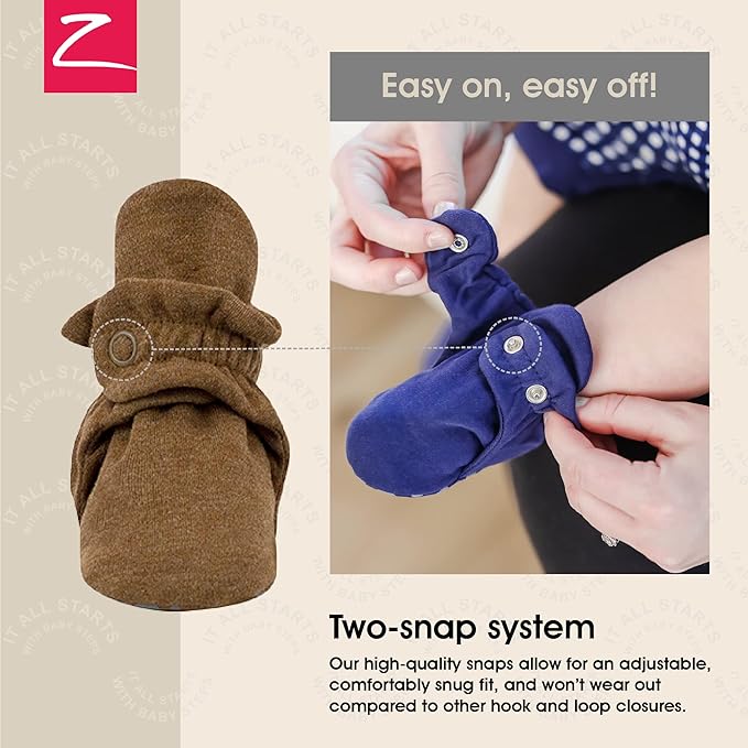 Zutano Organic Baby Booties Newborn Infant, Lost Baby Socks Solution, Unisex, Girl, Boy, 0-3, 3-6, 6-12, 12-18, 18-24 Months