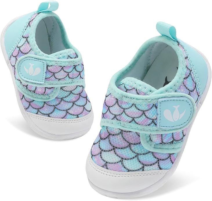 FEETCITY Baby First Walking Shoes Boys Girls Infant Sneakers Crib Shoes Breathable Lightweight Slip On Shoes