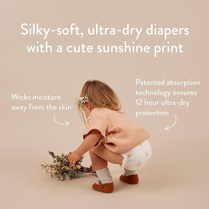 Joonya Baby Diapers, Size 2 S (7-13 lb) - 6 Bags of 30 (180) - New Range - NonToxic, Eco-Friendly, Ultra Slim, Overnight Use - Made in Denmark