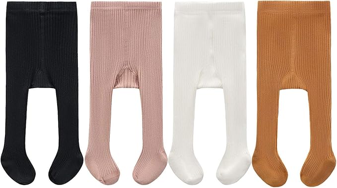 CECORC Baby Girls Tights Toddler Cable Knit Leggings Thick Cotton Infant Stockings Pantyhose 1-10T