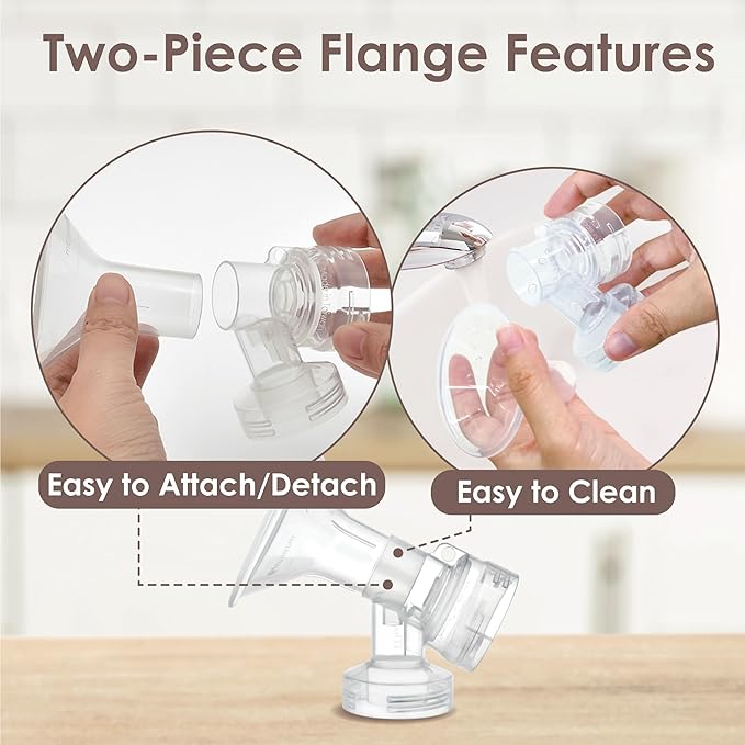 Maymom MyFit 11 mm Small Shields, Compatible with Medela Breast Pump- PersonalFit, Freestyle, Harmony, Maxi, Flex Connector, Connect to Widemouth/Narrow Connector, 2pcs