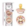 BIBS Colour Liberty Soother 2-Pack, BPA Free Dummy Pacifier, Round Nipple. Natural Rubber Latex, Made in Denmark, Size 1 (0-6 Months), June Blossom Blush Mix