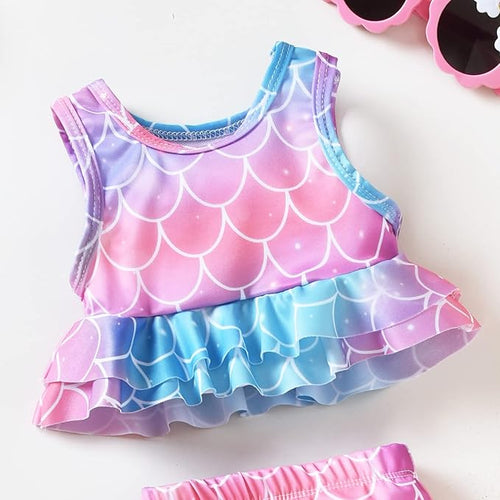 Aalizzwell Toddler Baby Girl Bathing Suit Two Piece Swimsuit Bikini Beach Wear