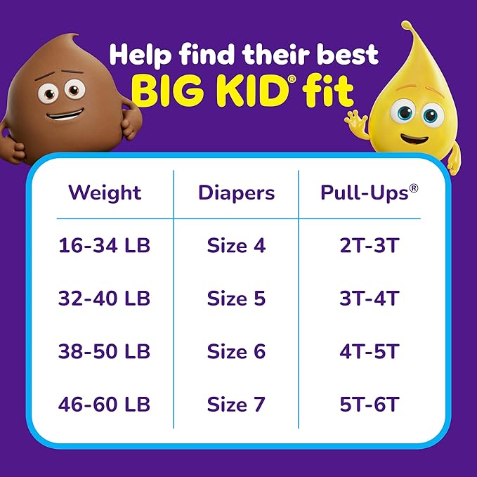 Pull-Ups Boys' Potty Training Pants, Size 3T-4T Training Underwear (32-40 lbs), 20 Count