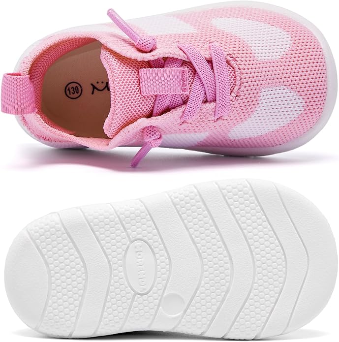 MORENDL Toddler Shoes Baby Walking Sock Shoes Infant Sneakers 0-4 Years Boy Girl Barefoot Tennis Shoe Non-Slip Brethable