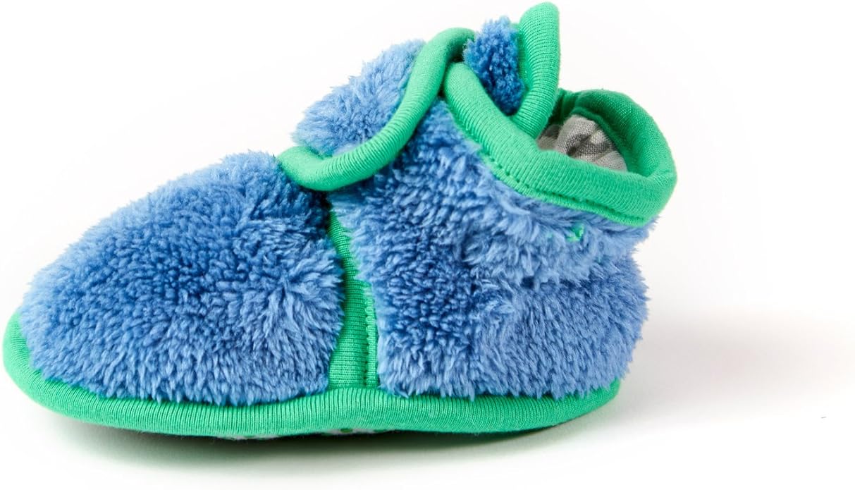 Warm Baby Booties Cozy Baby Slippers Stay on with Non Slid Sole with grippers for Newborns and Infants