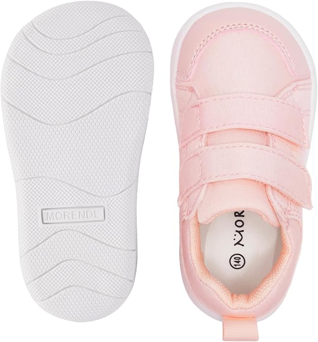 MORENDL Wide Toe Box Shoes Toddler Barefoot Shoes Baby Walking Shoe Boy Girl Non-Slip Zero Drop Minimalist Sneakers Comfort Tennis Outdoor Activities