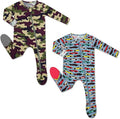 HAPIU Rayon from Bamboo Baby Footed Pajamas, 2 Way Zipper YKK, Footie for Baby Boy Girls, Newborn-24 Months