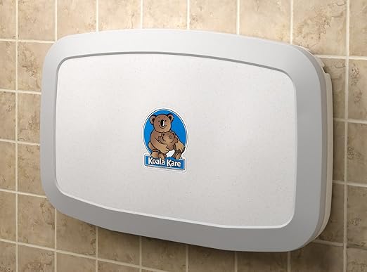 Koala Kare KB200-05 Horizontal Wall Mounted Baby Changing Station, White Granite