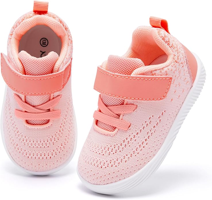 MORENDL Toddler Sneakers Baby Boys & Girls Barefoot Shoes Lightweight Breathable Walking Running Tennis Athletic Sport Shoes
