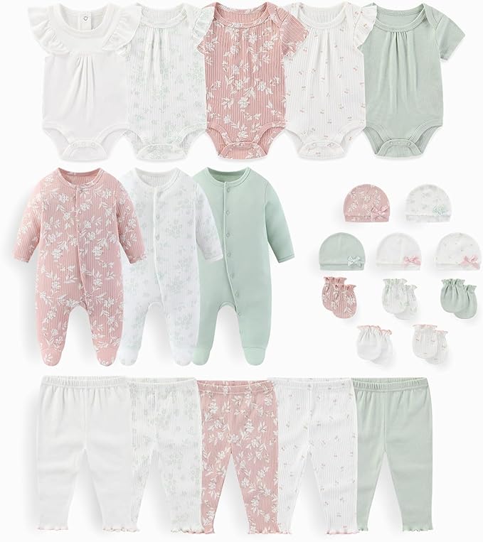 Unisex Baby Boy Girl Clohtes Pants Sets 23 pack Cotton Casual New born Clothing Comfort Infant Birthday Outfit