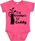inktastic I'm Grandpa's Lil' Caddy- Golf for Kids Baby Bodysuit