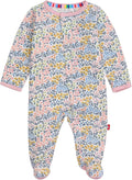 Magnetic Me Girls Modal Magnetic Baby Footie Pajamas | Silky Soft Modal Fabric | Baby Sleepers Available Sizes PRE - 24M
