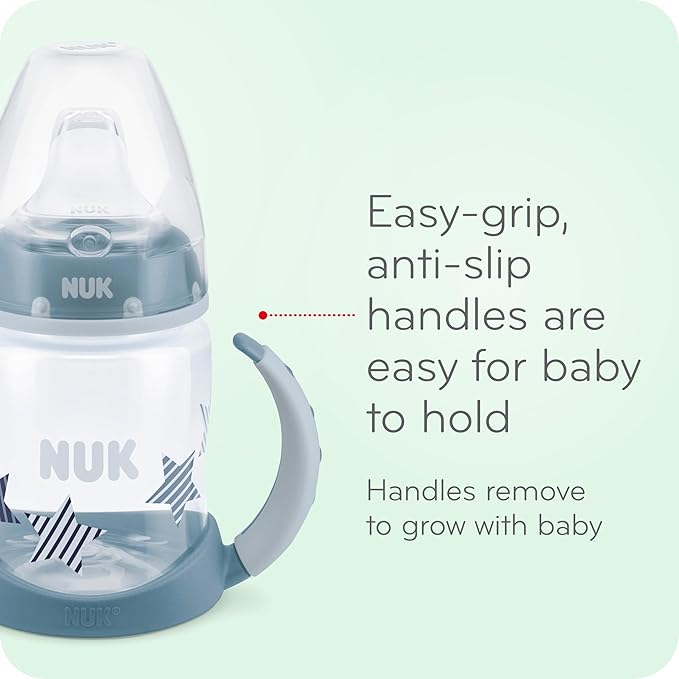 NUK Mickey Mouse Large Learner Cup 10oz 2pk – BPA Free, Spill Proof Sippy Cup