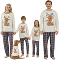 Awoscut Christmas Family Matching Pajamas Christmas Pjs Holiday Nightwear Sleepwear Sets Long Sleeve Pjs