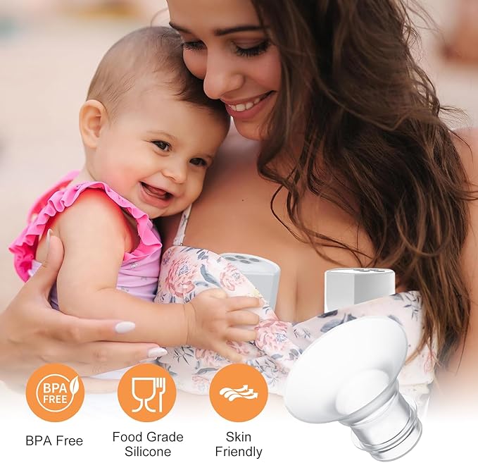 Flange Insert 13/15mm 8PCS Compatible with 24mm Flange/Shield of Most Pumps,Suitable for Momcozy/Medela/Spectra/TSRETE/Paruu Wearable Breast Pump,Reduce 24mm Tunnel Down to Correct Size,4pc/Size