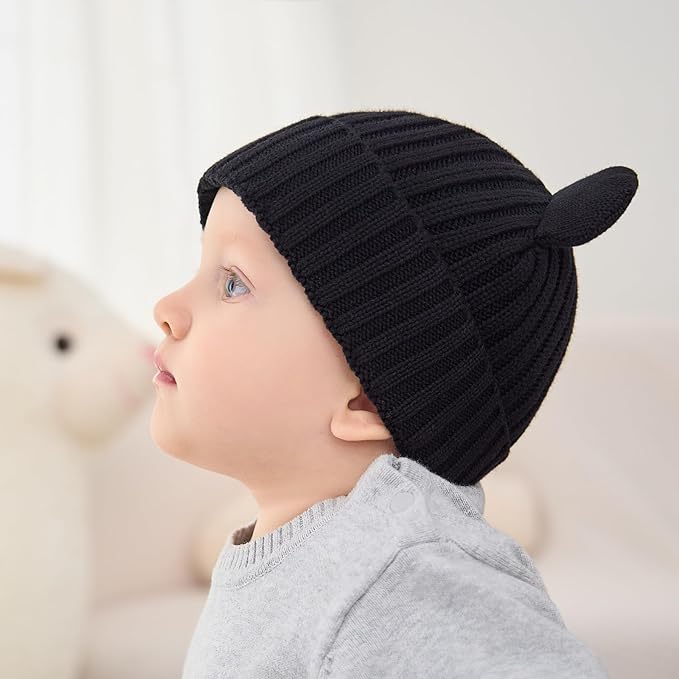 Toddler Boy Winter Beanie Baby Knit Hat Warm Girl Beanies Newborn Cute Hats for Kids
