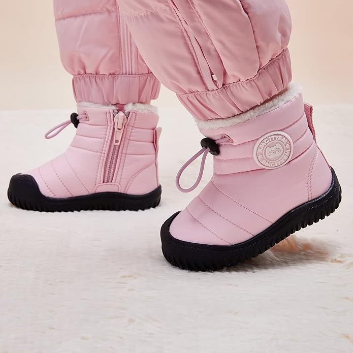 BMCiTYBM Toddler Baby Snow Boots Winter Shoes Boys Girls Cold Weather Baby Faux Fur Shoes