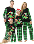 Awoscut Christmas Family Matching Pajamas Christmas Pjs Holiday Nightwear Sleepwear Sets Long Sleeve Pjs
