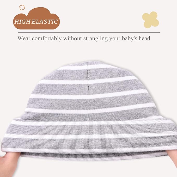 Bamery Cotton Baby Girl Hat Preemie Boys Beanie Newborn Hospital Hats Winter Infant Hats for Girls