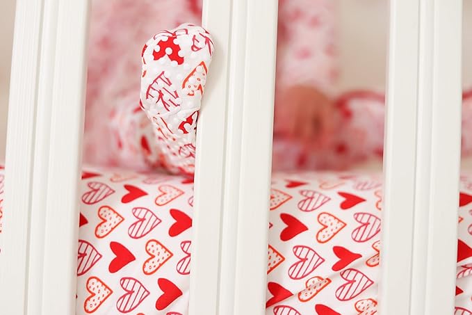 KicKee Full of Hearts Footie with Zipper, One Piece Boy or Girl Baby Clothes