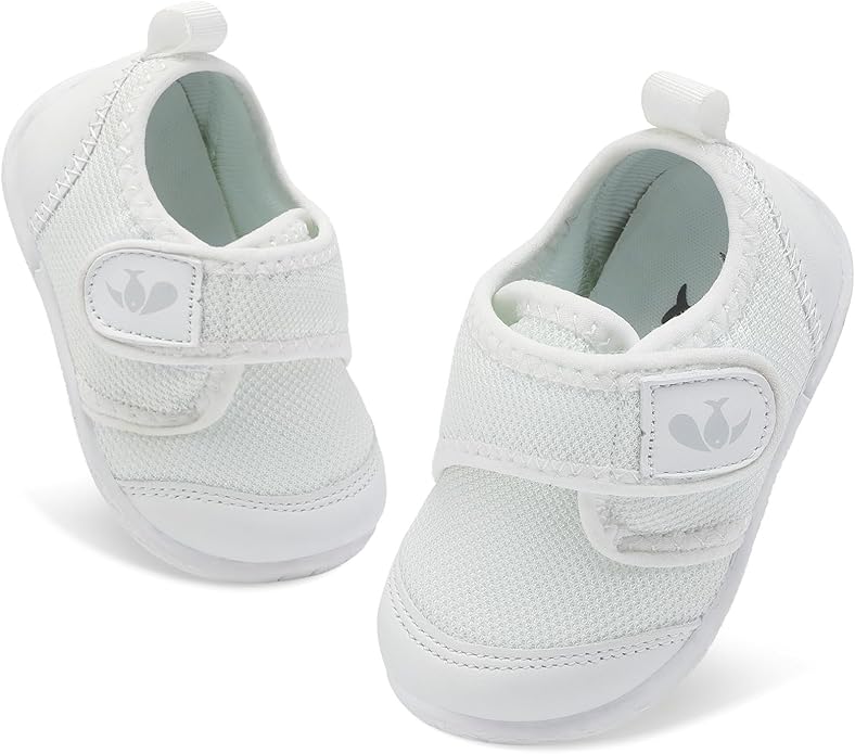 FEETCITY Baby First Walking Shoes Boys Girls Infant Sneakers Crib Shoes Breathable Lightweight Slip On Shoes