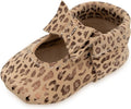 BirdRock Baby Bow and Knot Moccasins - Genuine Leather Baby Girl Shoes
