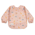 Tiny Twinkle Long Sleeve Bib for Babies & Toddlers – Waterproof Smock Bib for Eating – Machine Washable & Mess-Proof, Baby Feeding Essential & Shower Must-Have(Petite Safari, 2-4Y)