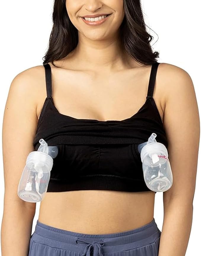 Kindred Bravely Sublime Sleep Pumping Bra Hands Free, Adjustable Pumping & Nursing Bra with EasyClip for All Breast Pumps