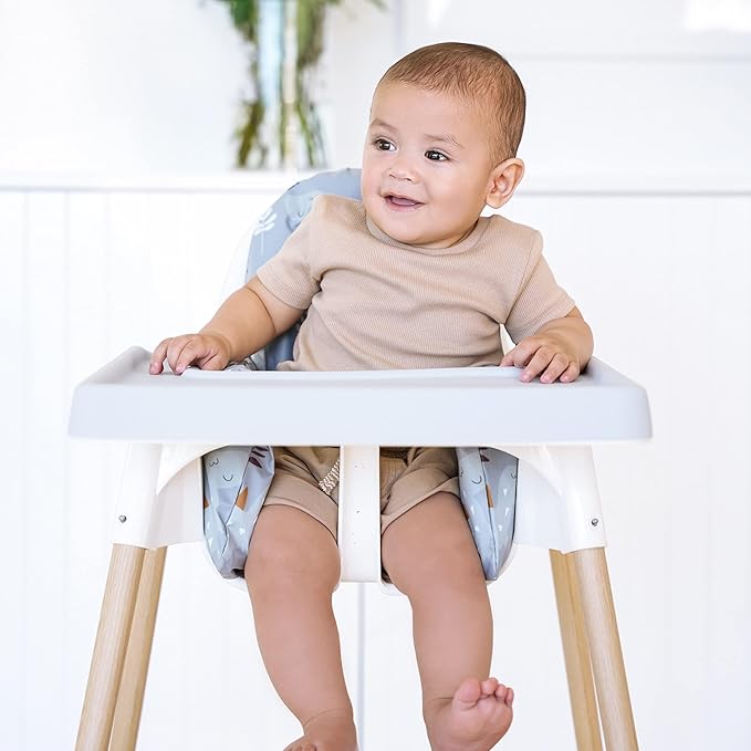 Nibble and Rest Highchair Cushion Cover for Inflatable Cushion, Compatible for IKEA Antilop Highchair, High Chair Accessories Stain-Proof and Wipeable Cushion Cover (Cushion NOT Included)(Inthemeadow)