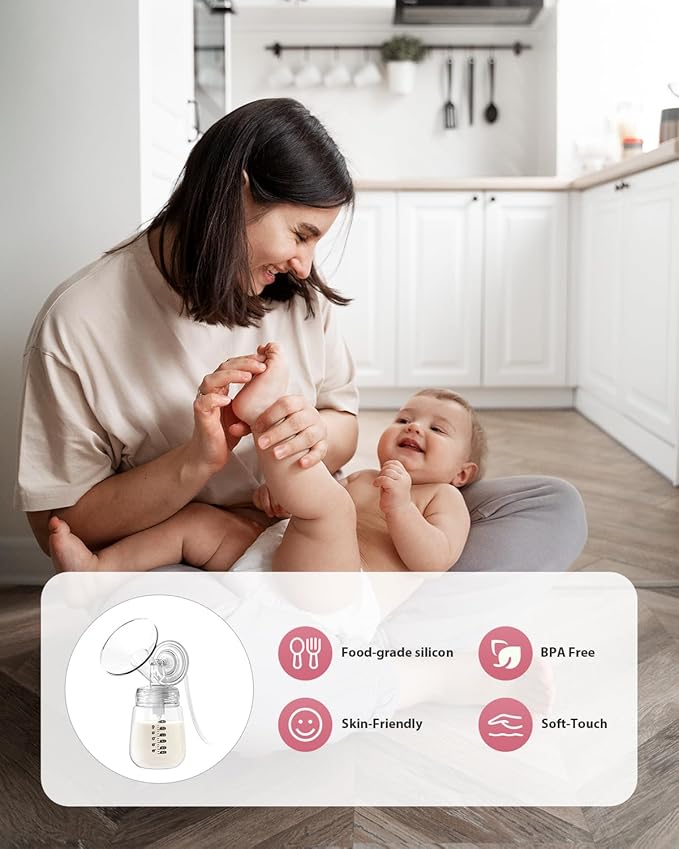 Electric Breast Pump Parts Compatible with Spectra S1/S2/9 Plus, 2Pcs Duckbill Valves and 2Pcs 25mm Flange (Not Original Spectra Accessories)