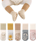 Zumou Toddler Knee High Socks Non Slip Anti Skid Baby Boy Girls Seamless Long Stockings