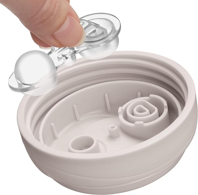 Chicco Semi-Soft Trainer with Bite-Resistant Spout and Spill-Free Lid 7oz. | Removable, Non-Slip Handles | Top-Rack Dishwasher Safe | Easy to Hold Ergonomic Indents | Grey | 6+ months