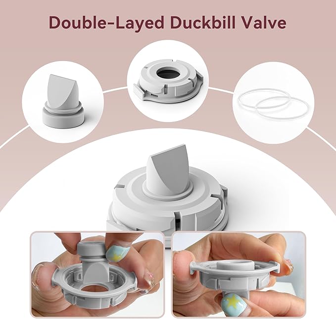 Replacement Pump Parts Compatible with Momcozy M9 Pump Parts Include 6PCS Duckbill Valves & 4PCS Diaphragms for momcozy m9 Replacement Parts (10PCS)
