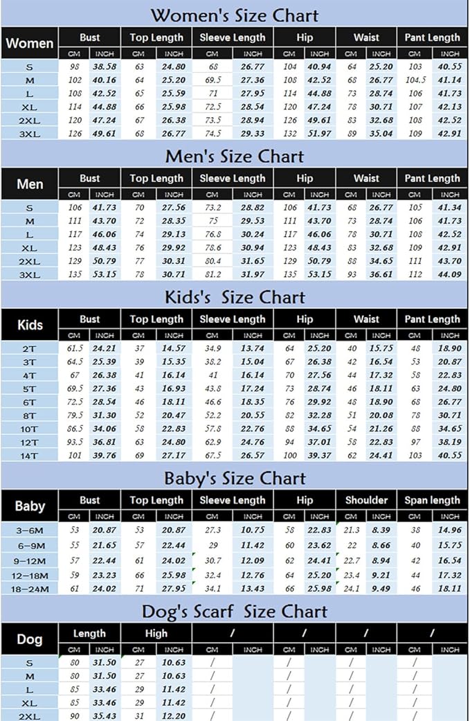 Awoscut Christmas Family Matching Pajamas Christmas Pjs Holiday Nightwear Sleepwear Sets Long Sleeve Pjs