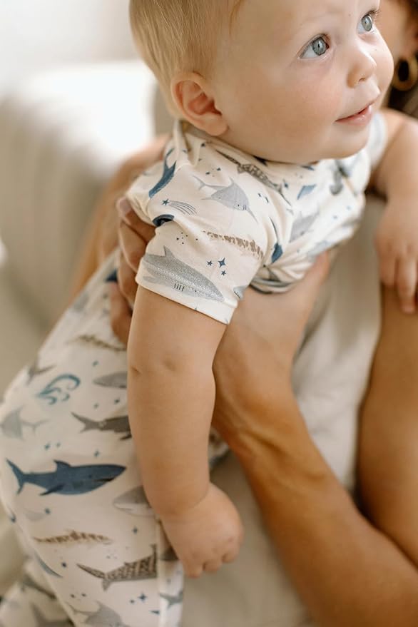 Loulou Lollipop Tencel Lyocell Short Sleeve Zipped Romper