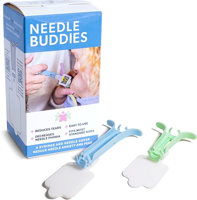 A Syringe Clip On to Disguise The Syringe and Scary Needle. Ideal for Use with Kids Who Have an Aversion to Getting Injections. Provides Relief for Childhood Injection Fear